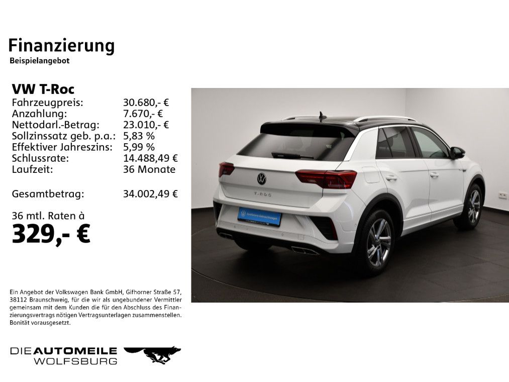 Volkswagen T-Roc 1.5 TSI DSG R-Line AHK Rückkam Multilenk foto 2