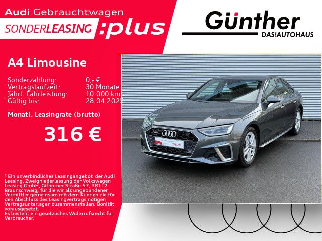 Audi A4 Limousine 45 TFSI S LINE QUATTRO+WINTERRÄD+KA