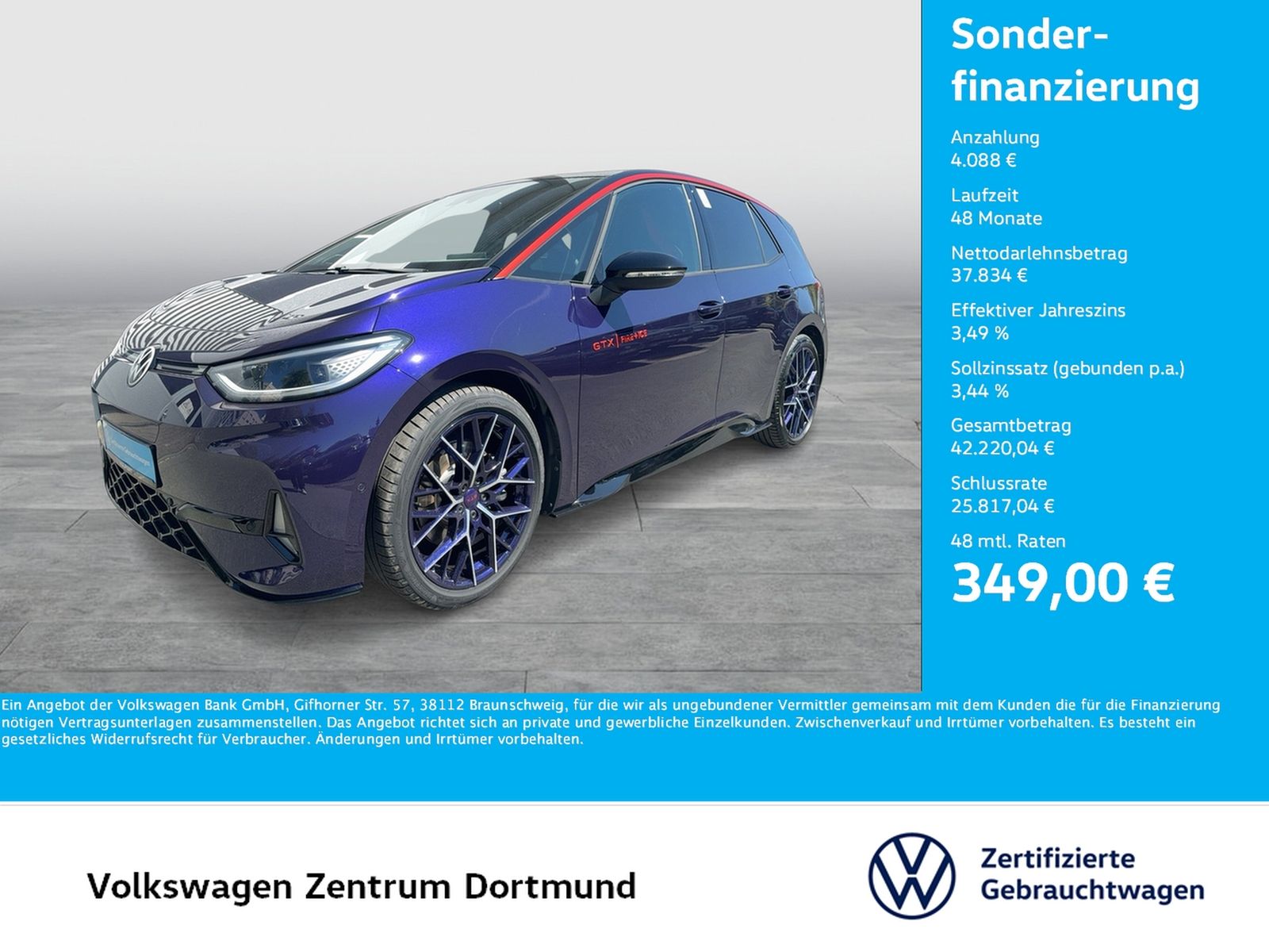 Volkswagen ID.3 GTX PERFORMANCE FIRE ICE HARMAN KARDON LM20 foto 1