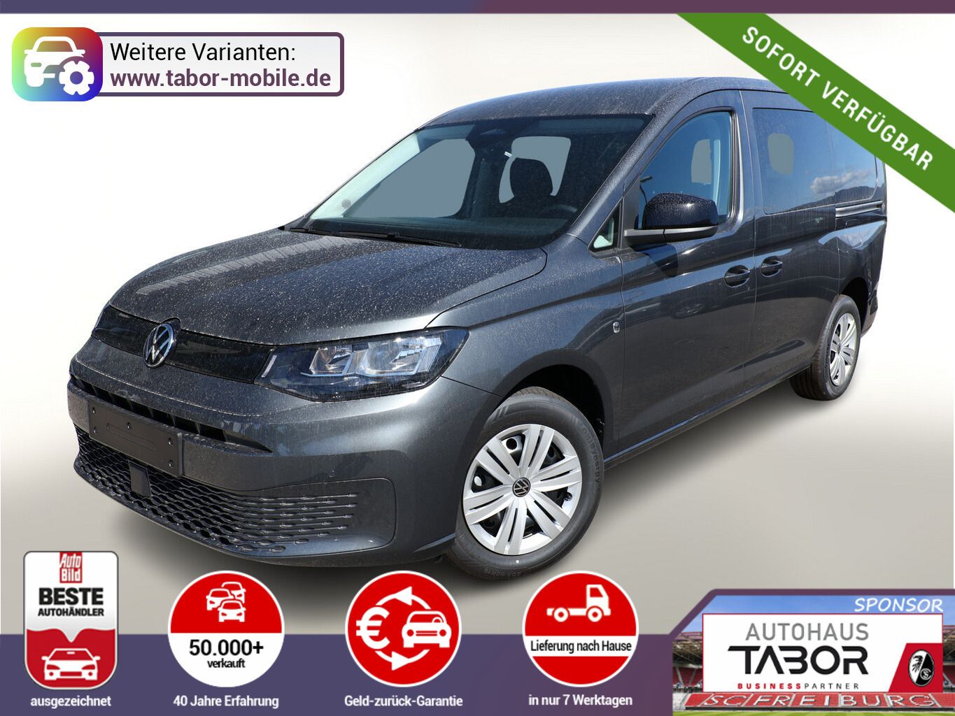 Volkswagen Caddy Maxi Life 7S PrivG ACC 5JGar Kam UVP-30%*