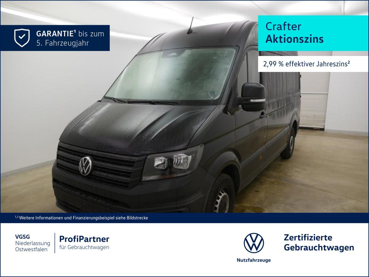 Volkswagen Crafter Kasten mittlerer Radstand Hochdach Navi