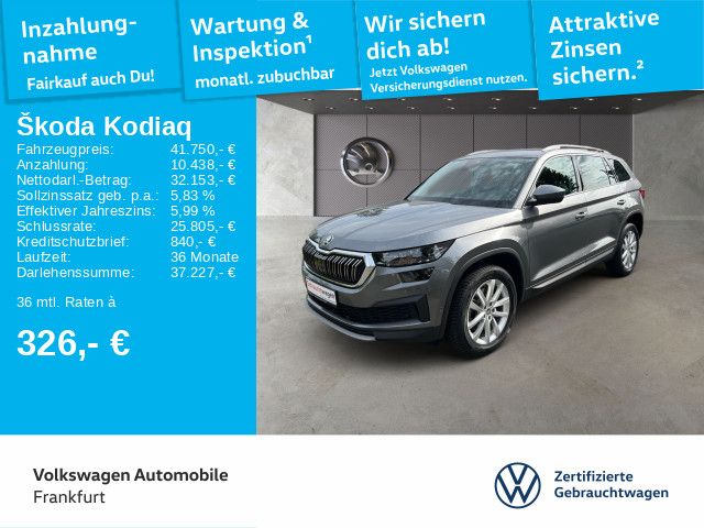 Skoda Kodiaq 2.0TDI DSG Style Navi LED Heckleuchten Si