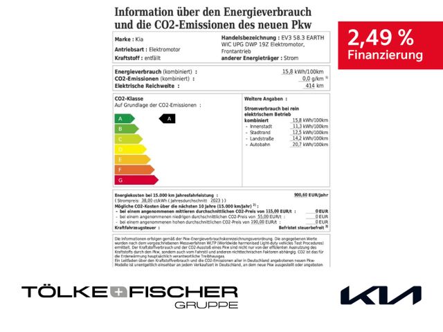 Kia EV3 58,3 kWh Earth VOLL DRW Design Winter