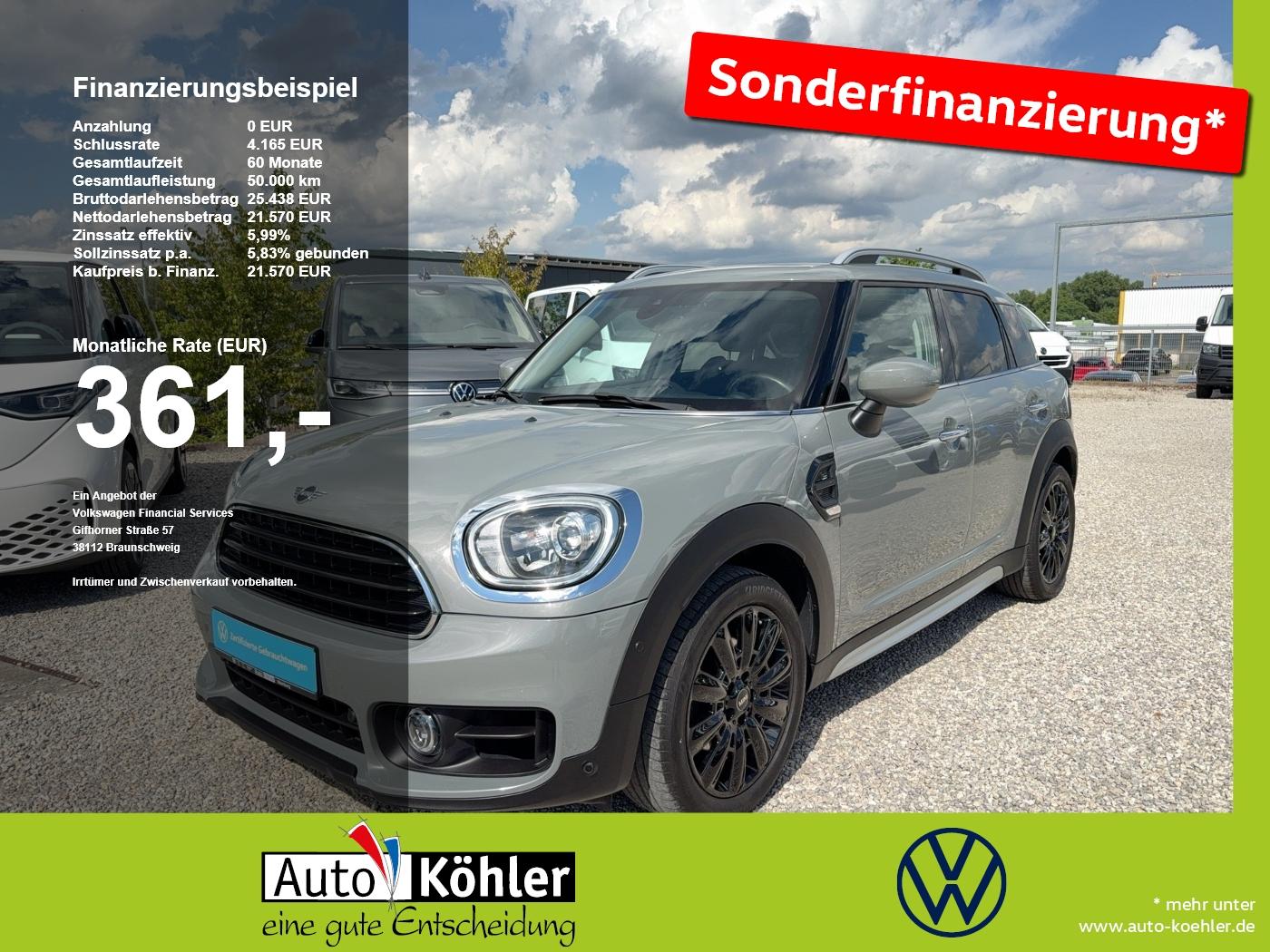MINI Cooper C Countryman CarPlay/AHK/LED/Shz/Alu