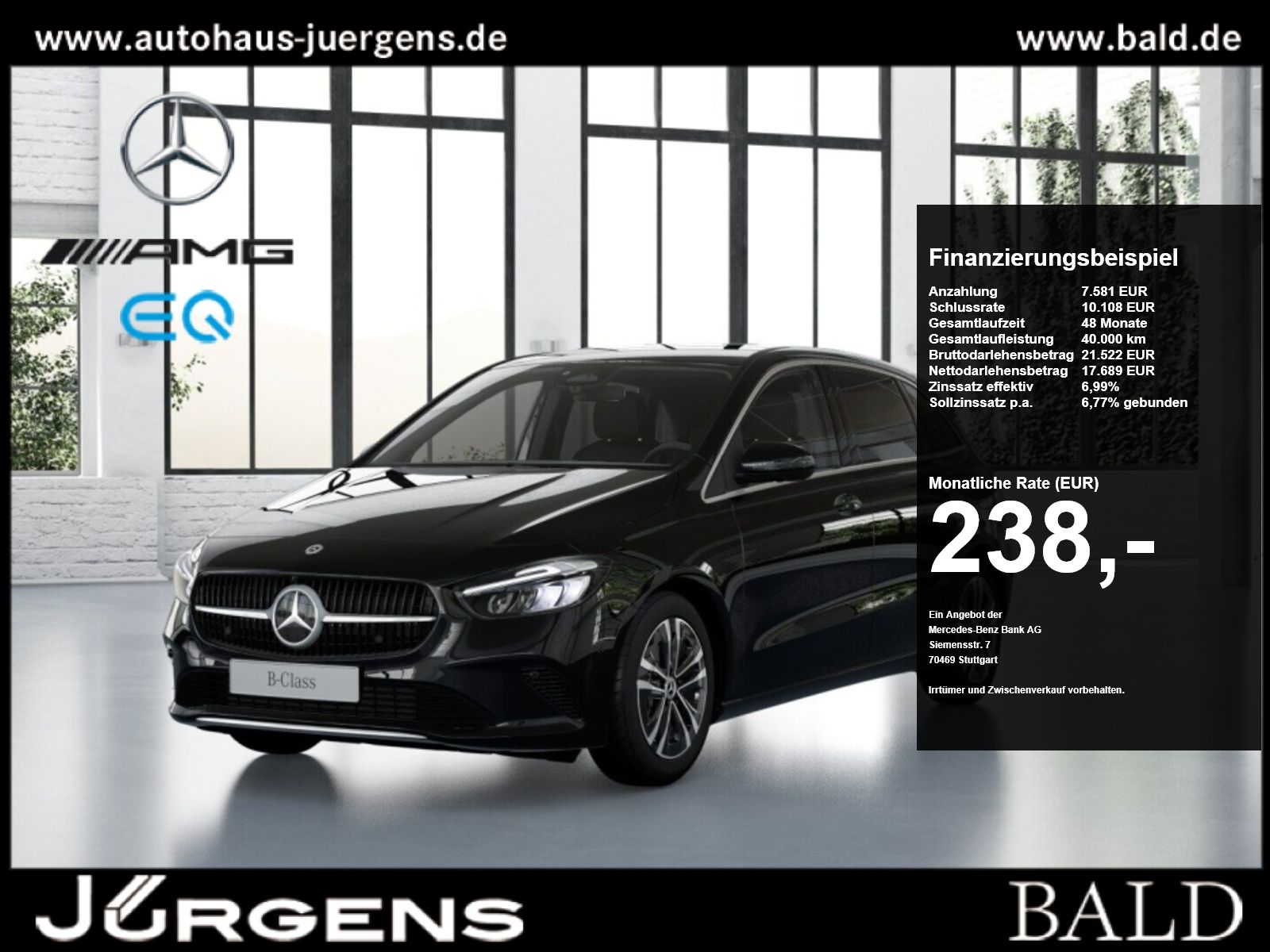 Mercedes-Benz B 200 d Progressive+Distr+360+Cam+LED+Navi+Totw