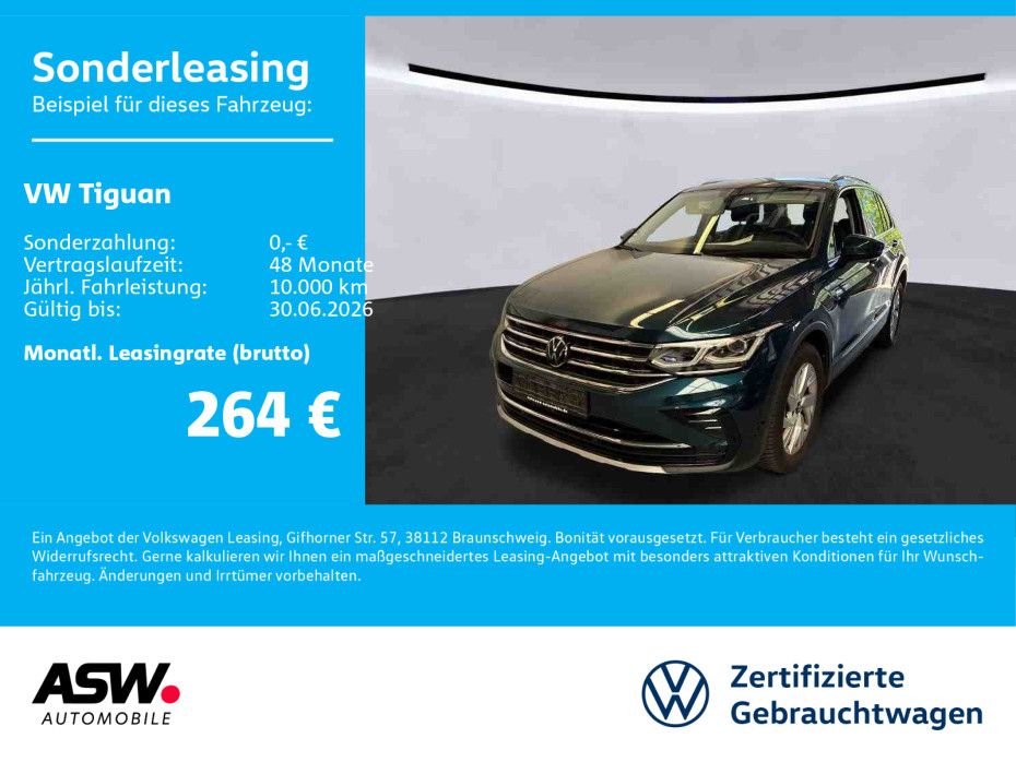 Tiguan Elegance 1.4 TSI eHybrid DSG LED Navi AHK