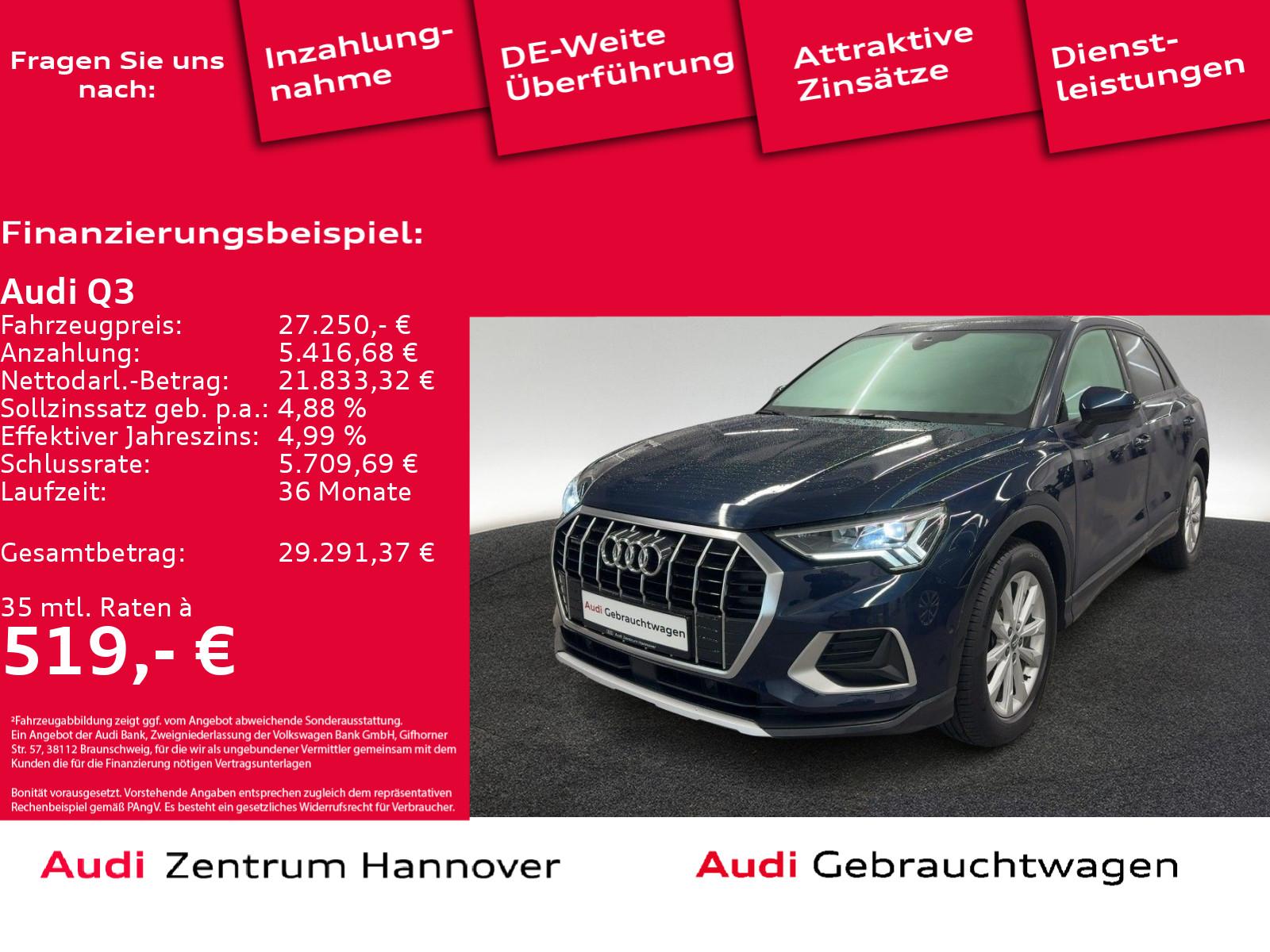 Audi Q3 advanced 40 TFSI quattro Pano AHK Navi LED