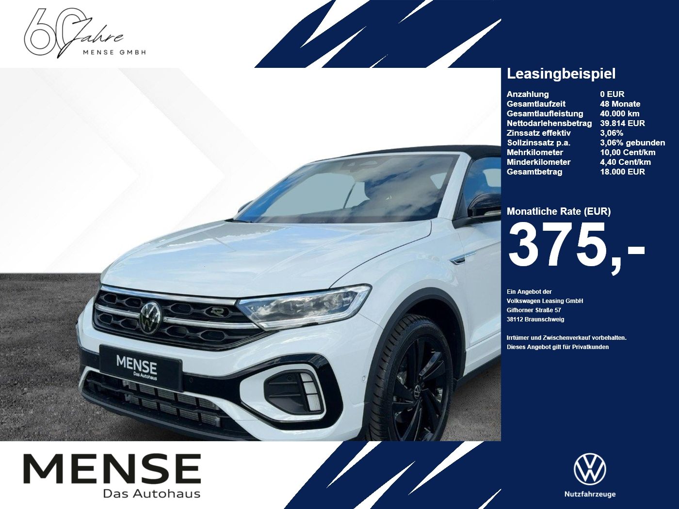 Volkswagen T-Roc Cabriolet R-Line 1.5 l TSI OPF DSG Matrix,