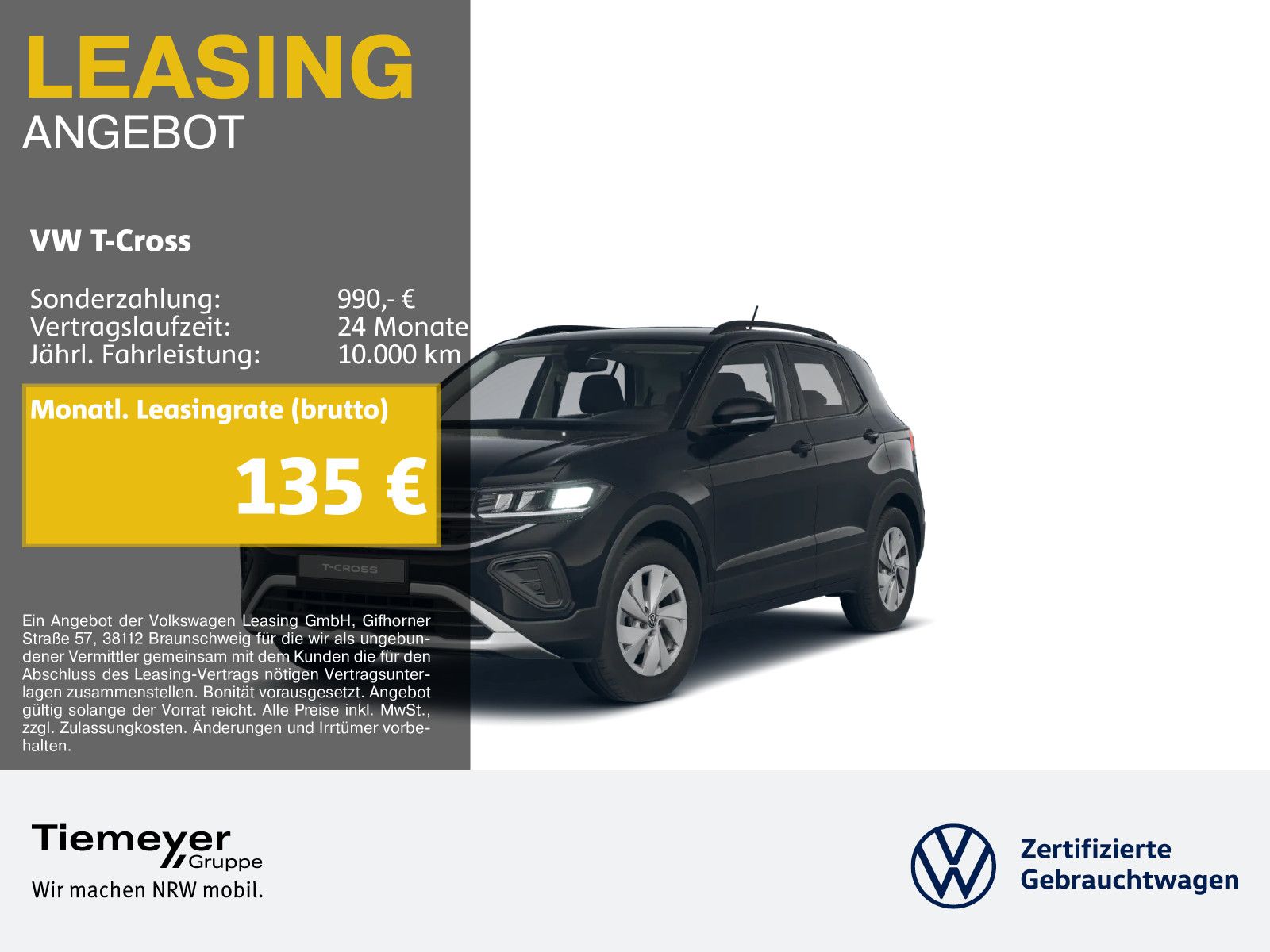 Volkswagen T-Cross 1.0 TSI LIFE LED NAVI IQ.DRIVE LM16