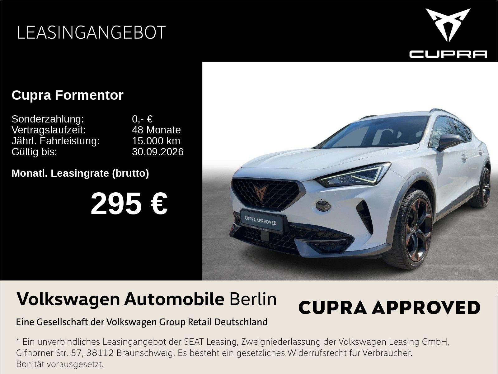 Cupra Formentor 2.0 TDI DSG 4Drive Navi LED SHZ ACC PD