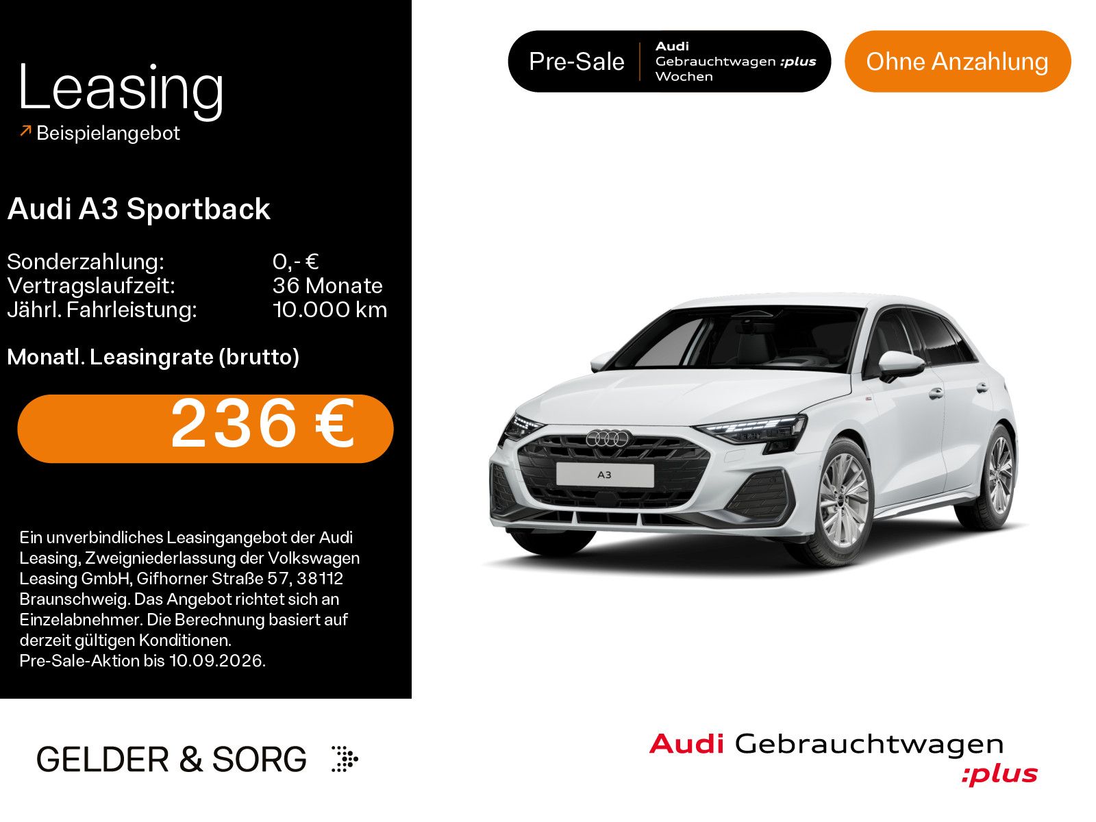 Audi A3 Sportback TFSI 110 kW S line SONOS*HuD*LED*