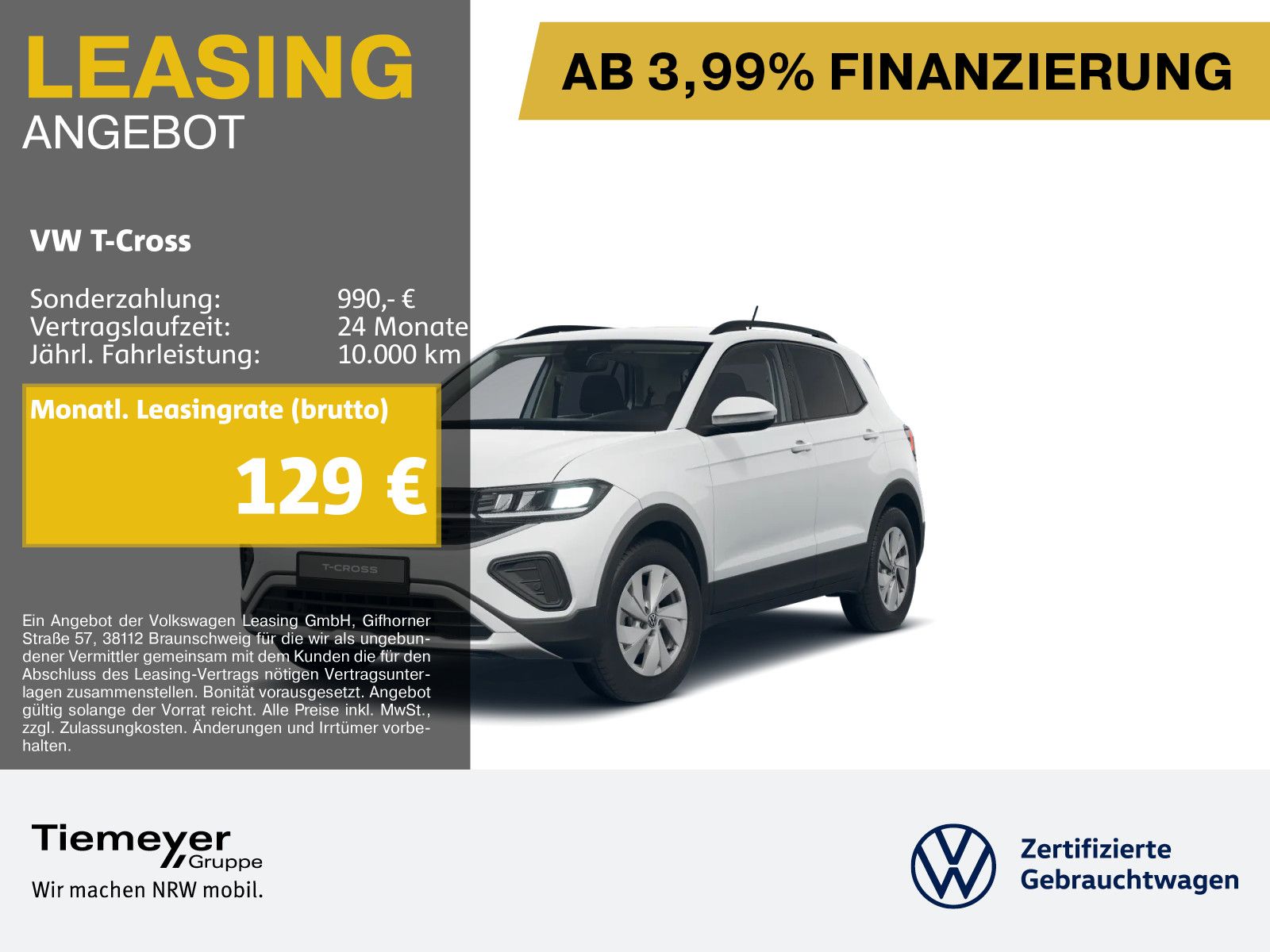 Volkswagen T-Cross 1.0 TSI LIFE NAVI AHK SITZH