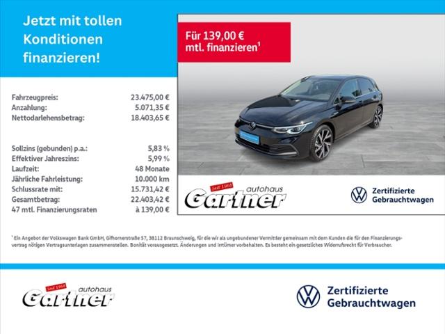Volkswagen Golf VIII HIGHLINE 1.5 TSI NAVI APP-CON MEMORY R