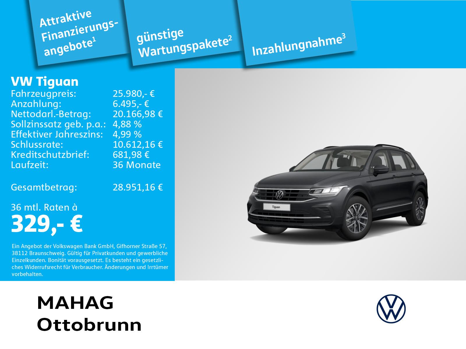 Volkswagen Tiguan Life 1.5 TSI AHK LED Navi ParkAssist eKla