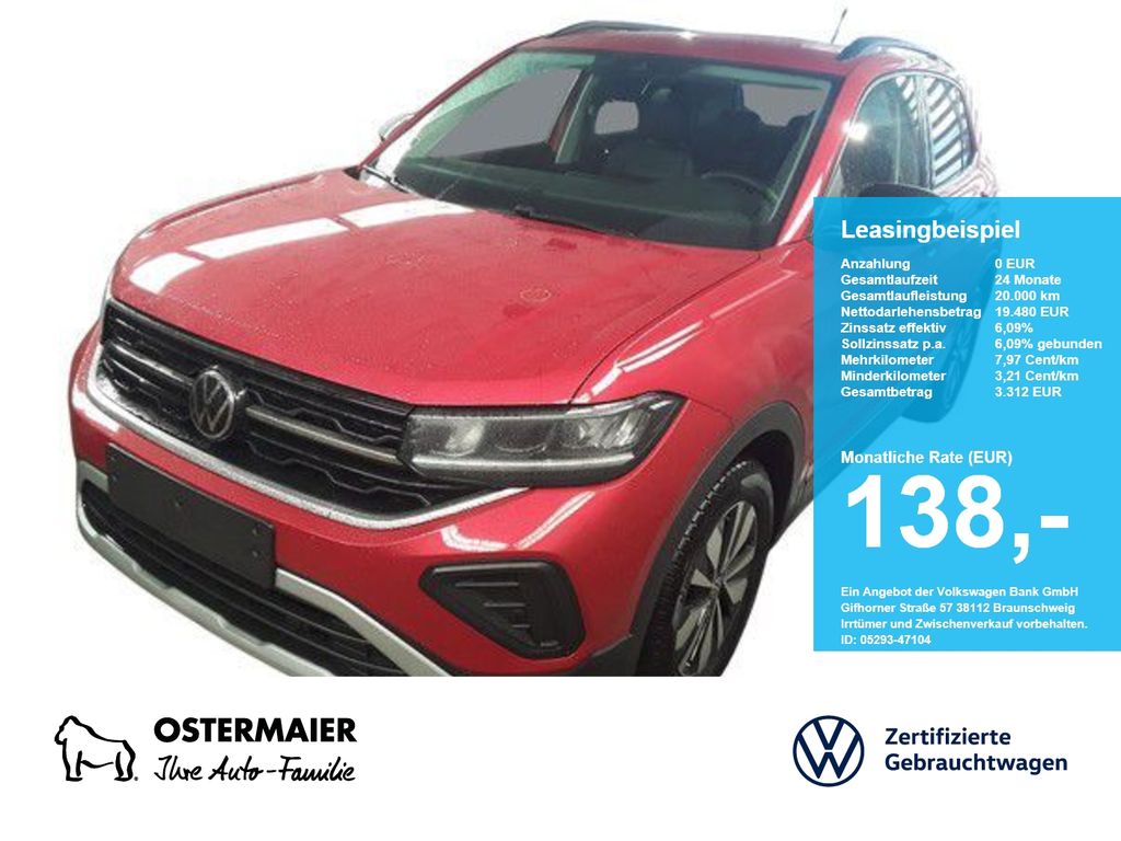T-Cross GOAL 1.0TSI 95PS ACC.5J-G.KAMERA.VIRTUAL