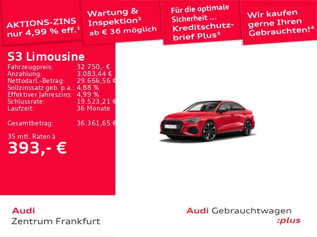 Audi S3 Limousine TFSI S tronic MatrixLED VC B&O DAB