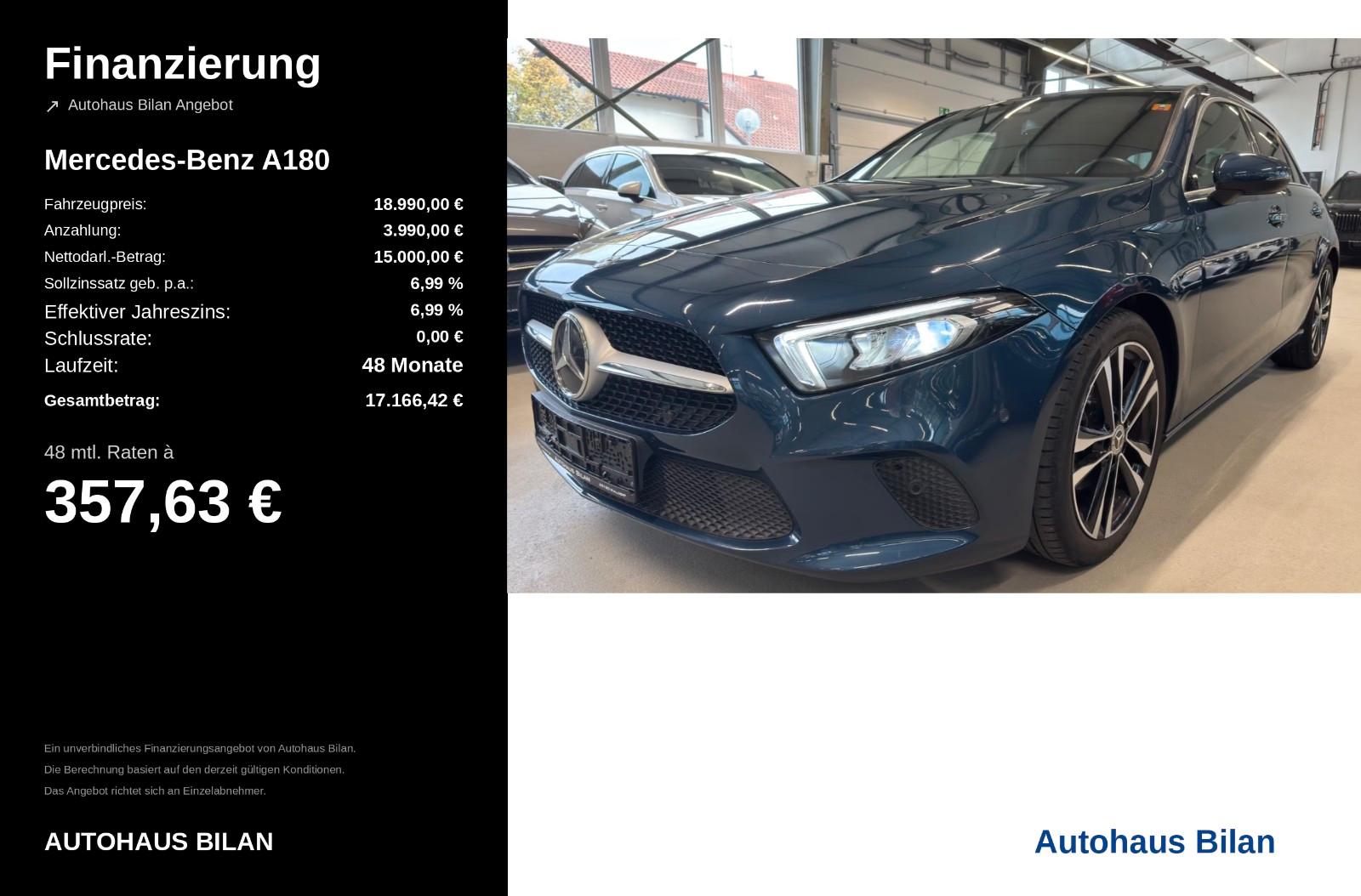 Mercedes-Benz A 180 MBUX Ambiente Kamera LED