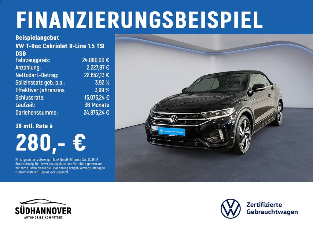 T-Roc Cabriolet R-Line 1.5 TSI DSG RearView+AHK+