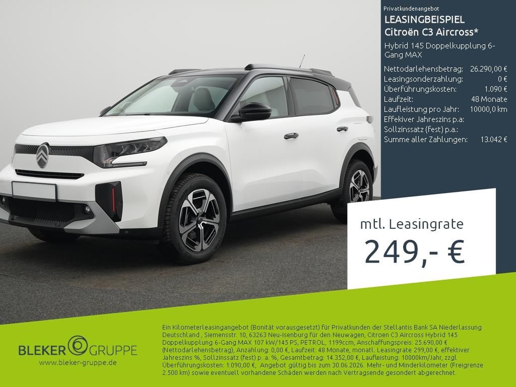 Citroën C3 Aircross Hybrid 145 Doppelkupplung 6-Gang MA