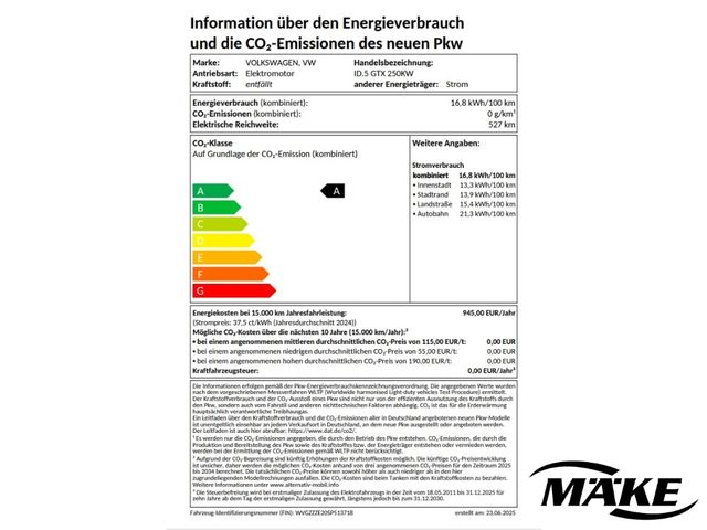 ID.5 GTX 4MOTION WÄRMEPUMPE AHZV INFO-P ALU RFK