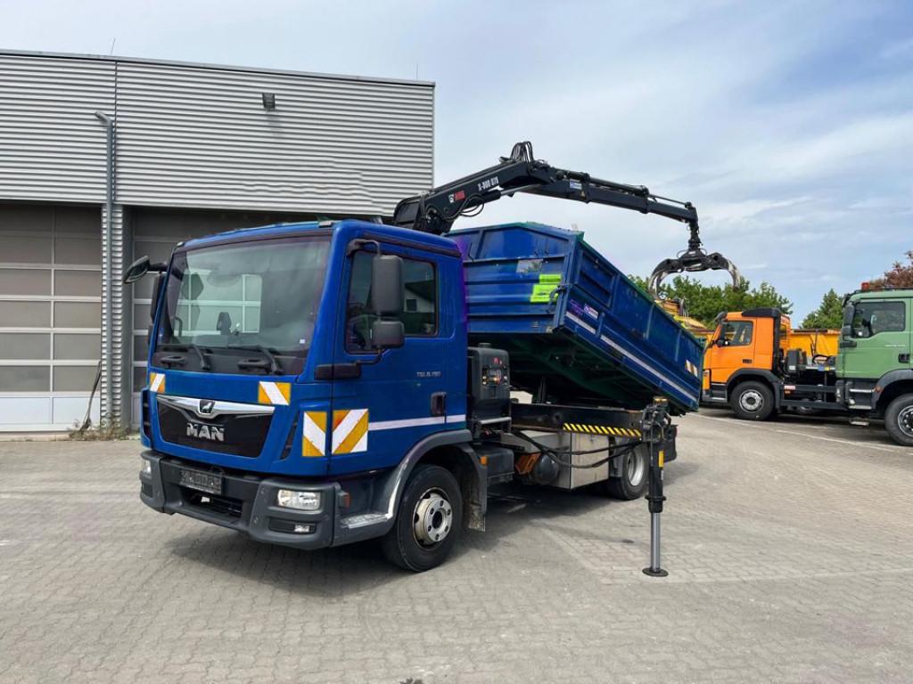 MAN TG-L 8.190.4x2 BL 2-Achs Kipper Kran Hiab 078+Gr