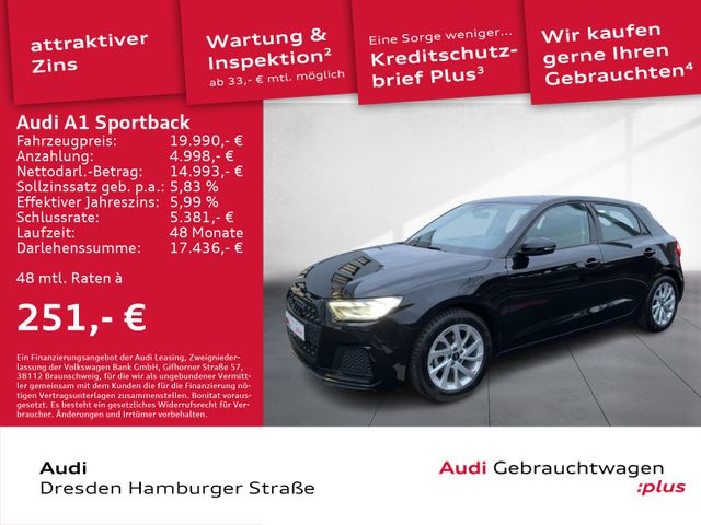 Audi A1 Sportback 25 TFSI Advanced LED S tronic