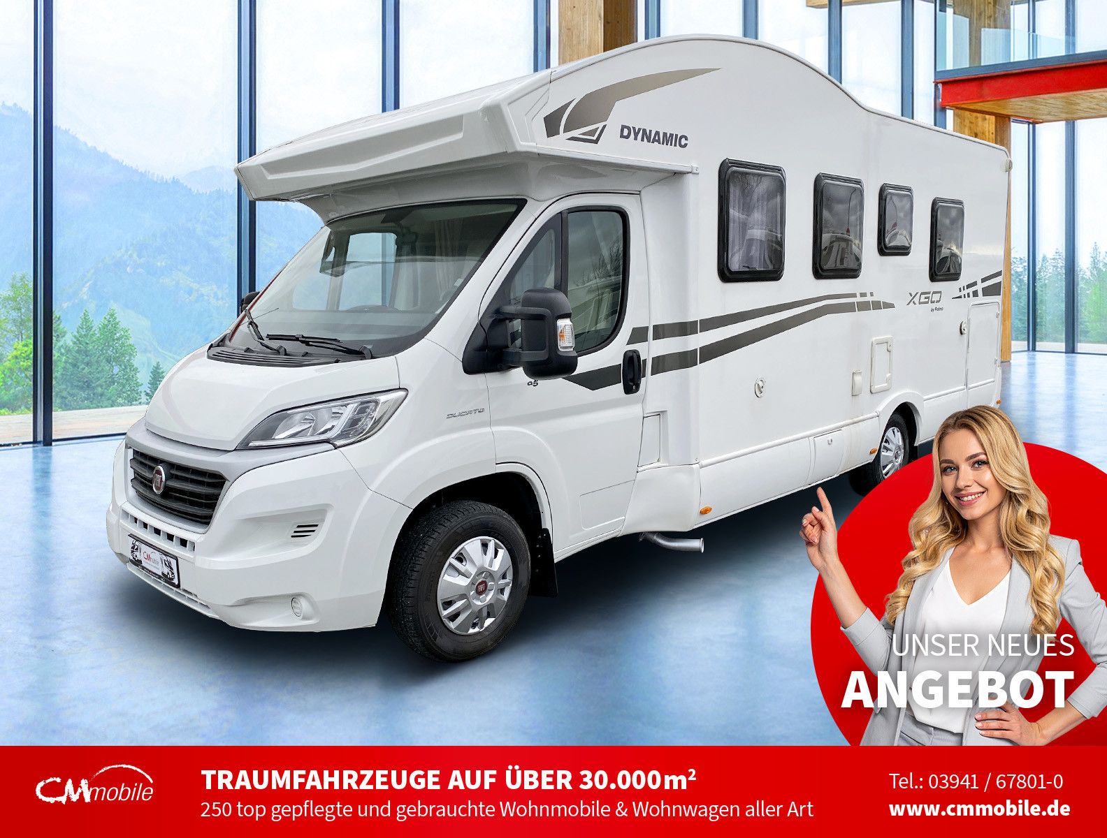 XGO
 Dynamic 95 P - Einzelbetten - Garage - 1. Hand
