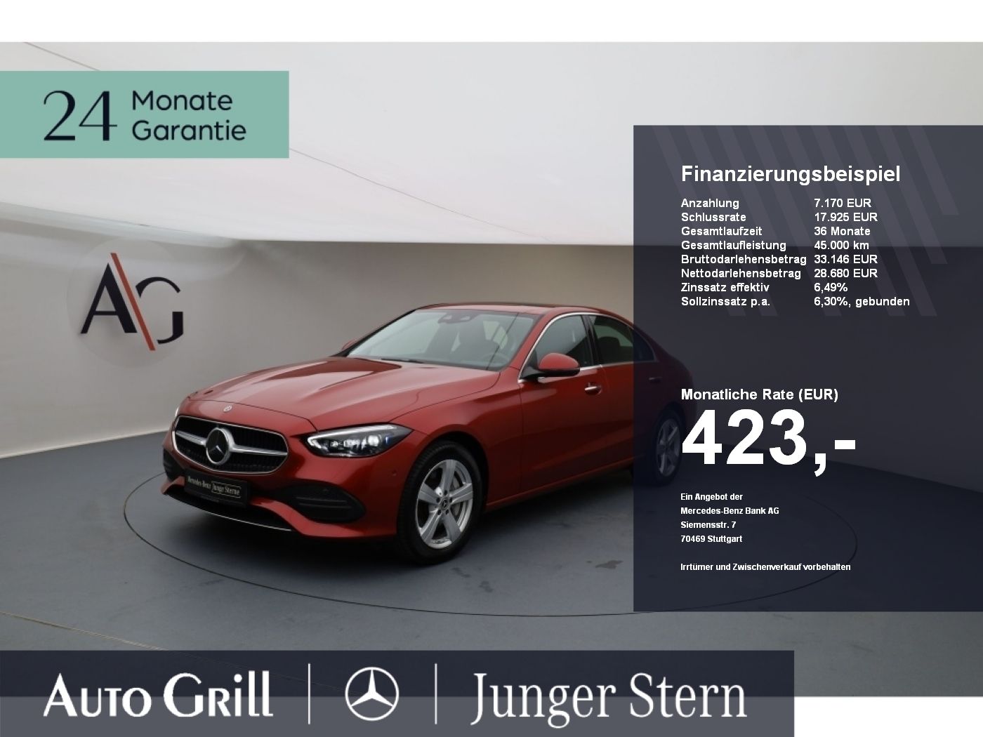 MERCEDES-BENZ C 300 e Avantgarde SHD DigiLight HuD NeuP 81974