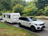 HYMER / ERIBA / HYMERCAR Hymer 580 GL,1. Hd.,Einzelbetten,Heckbad,Mover  - Wohnwagen Heckbad