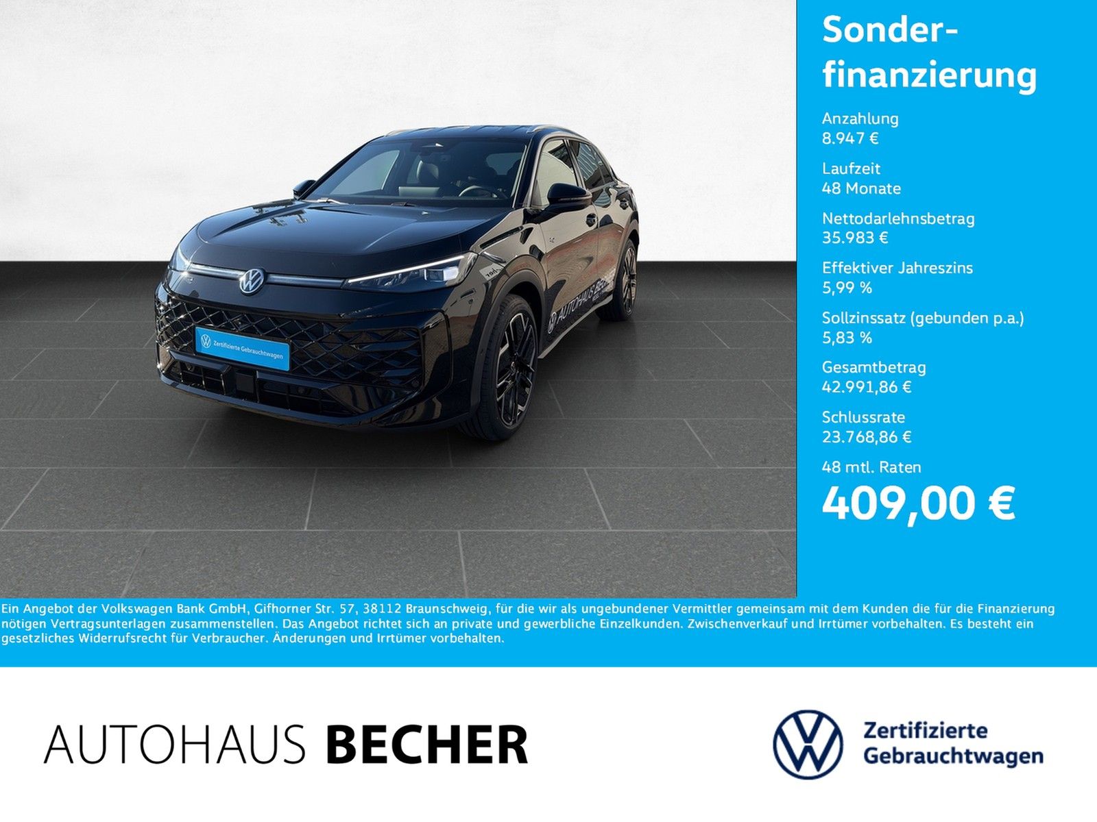 Volkswagen T-Roc R Line 1.5 eTSI DSG AHK Matrix 360Kamera foto 1
