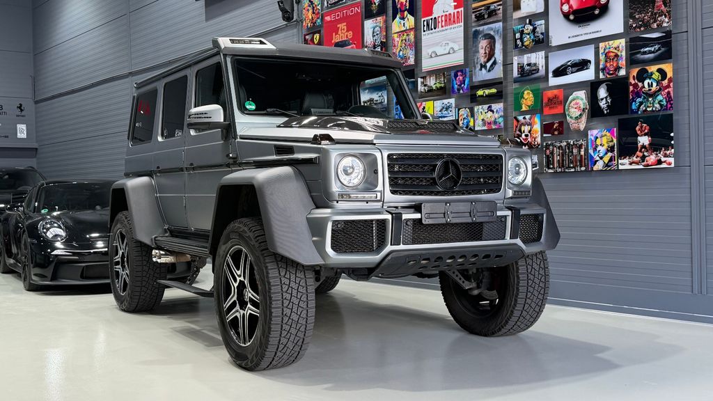 MERCEDES-BENZ G 500 G500 4x4² Designo Platin Magno/2. Hand/ Brabus