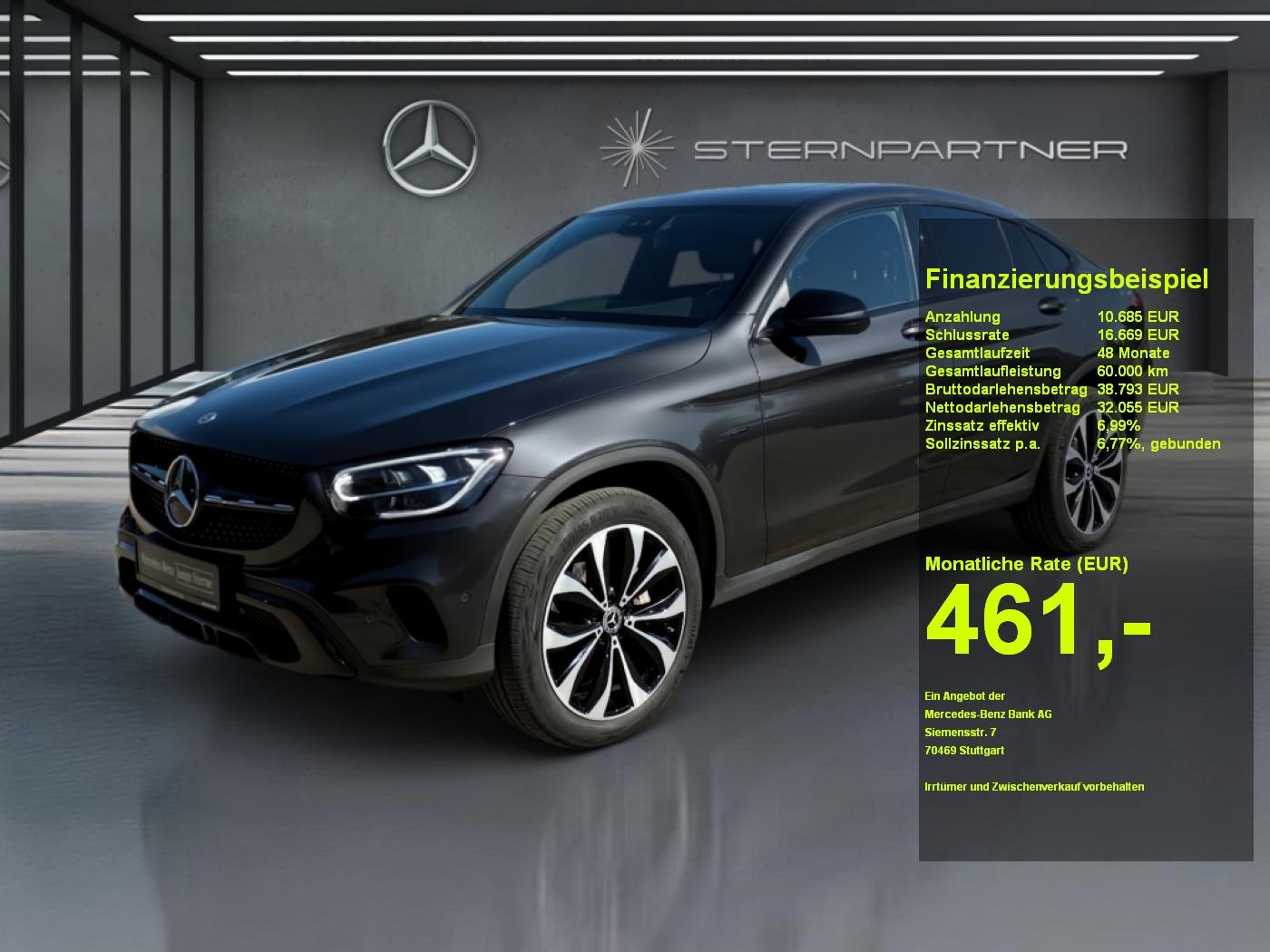 Mercedes-Benz GLC 300 e 4M Mbux Night AHK Schiebed. LED Distr.