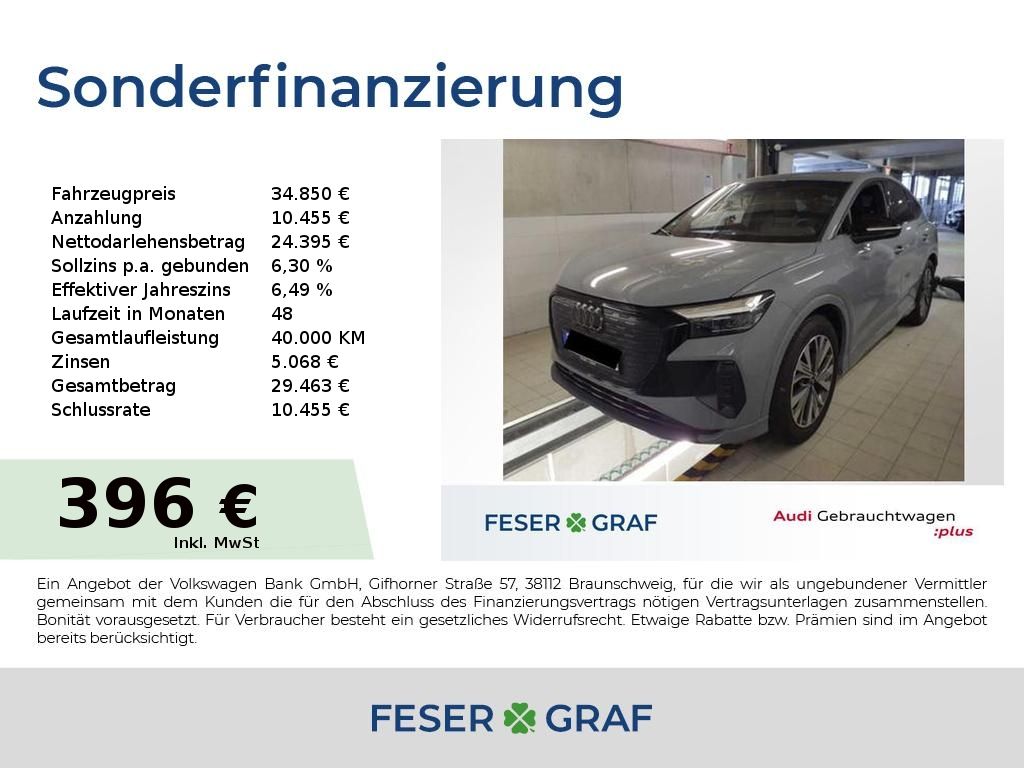 Audi Q4 e-tron 40 S Line Int LED,Navi,Sitzhzg,Kamera,