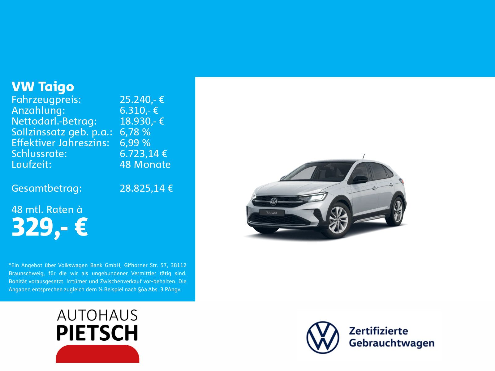 Volkswagen Taigo 1.5 TSI DSG Goal AHK ACC LED Panorama imagem 2