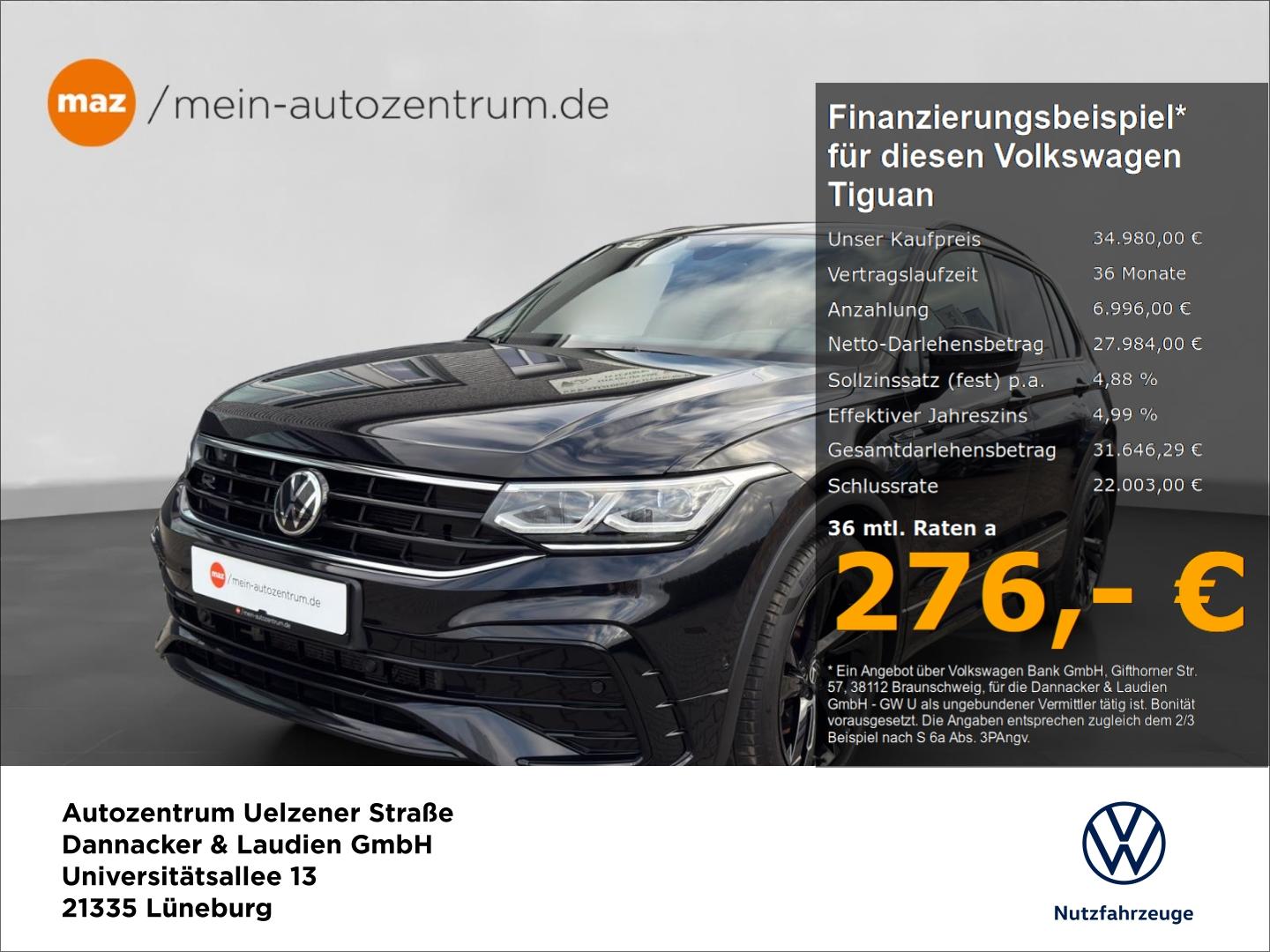 Volkswagen Tiguan 2.0 TDI 4Motion R-Line Black Style Alu Ma