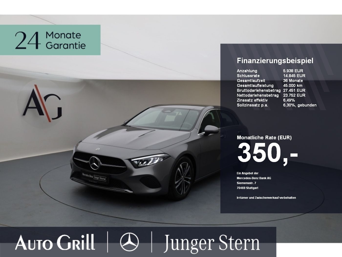 MERCEDES-BENZ A 200 d Progressive AdvPlus Soundsystem Ambiente