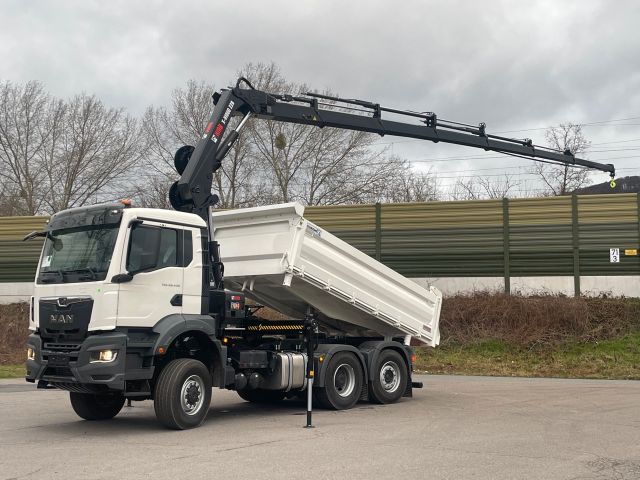 MAN TGS 28.440 6x4-4/3-Seiten- Kipper / Hiab 228-6