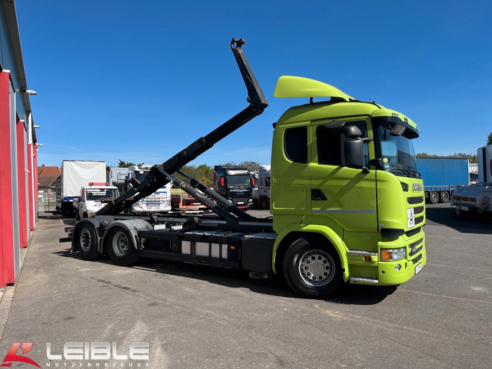 Scania R 450 6x2*4HNA*Meiller Haken*Retarder*Lift-Lenk*