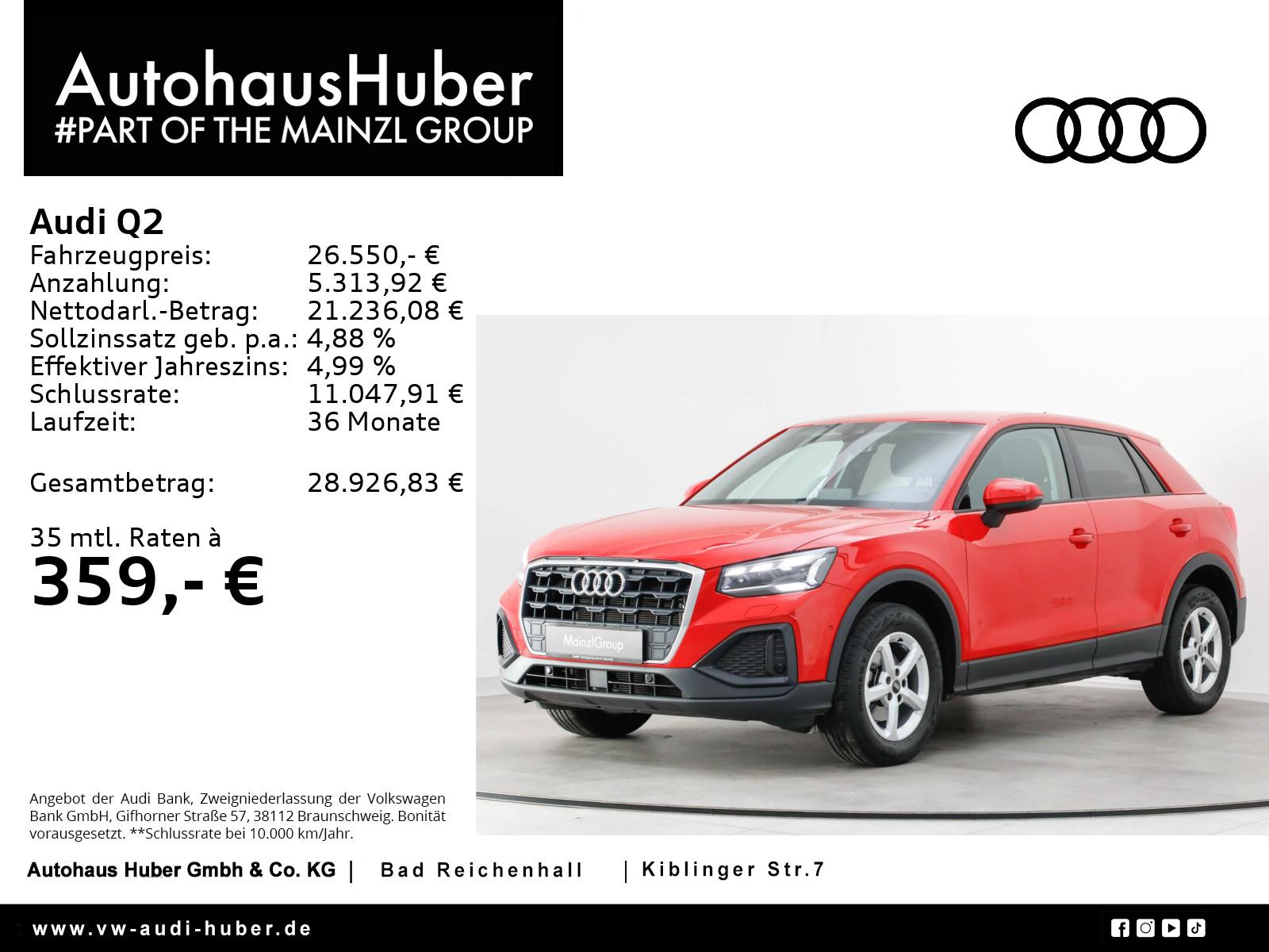 Audi Q2 35 TFSI S tronic AHK PDC Matrix Kam. SHZ
