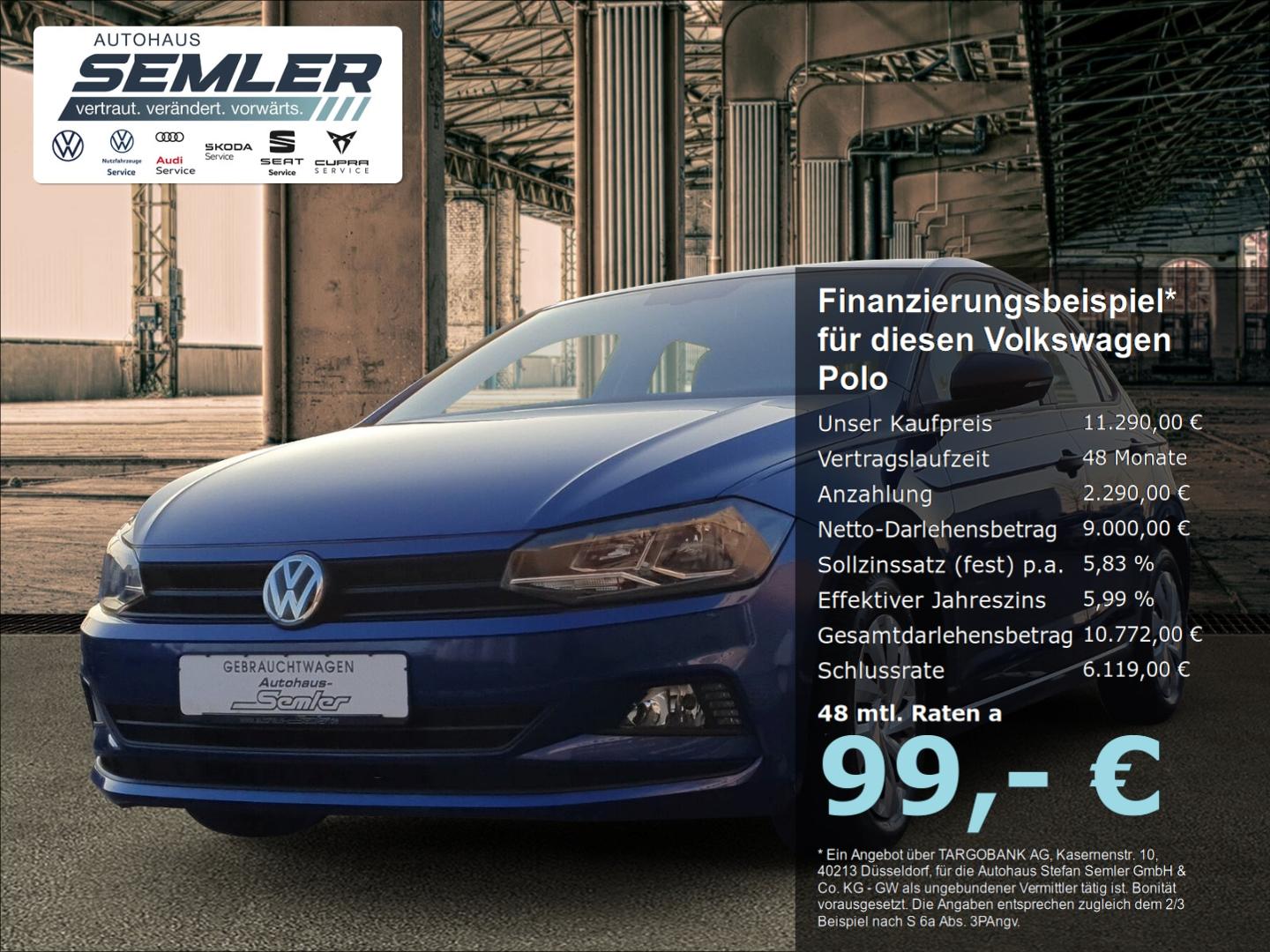 Volkswagen Polo VI Trendline TSI 5-Gang SHZ KLIMA