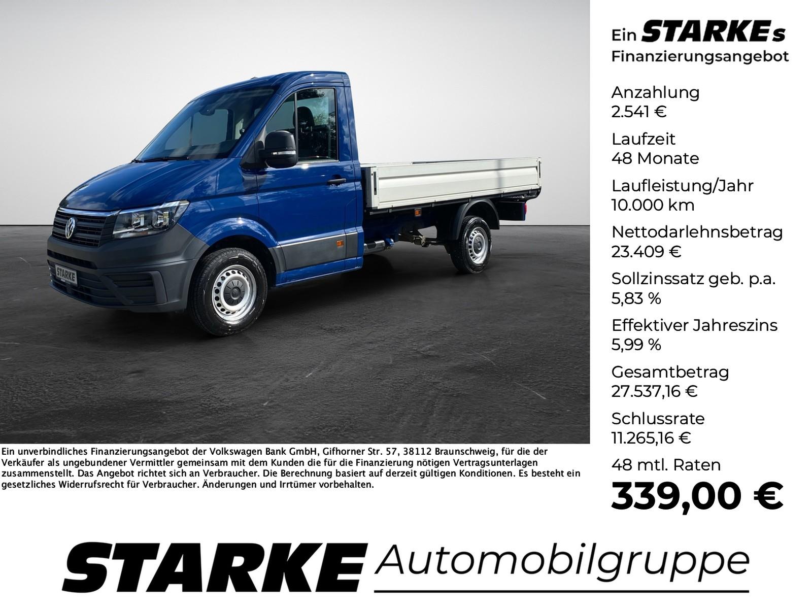 Volkswagen Crafter 35 Pritsche 2.0 TDI EK mittellang  Klima