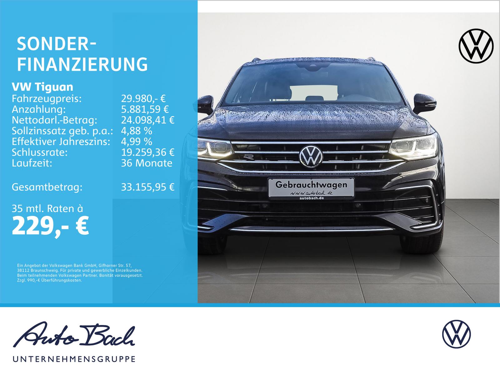 Volkswagen Tiguan R-Line 2.0TDI DSG 4Motion HuD Matrix ACC