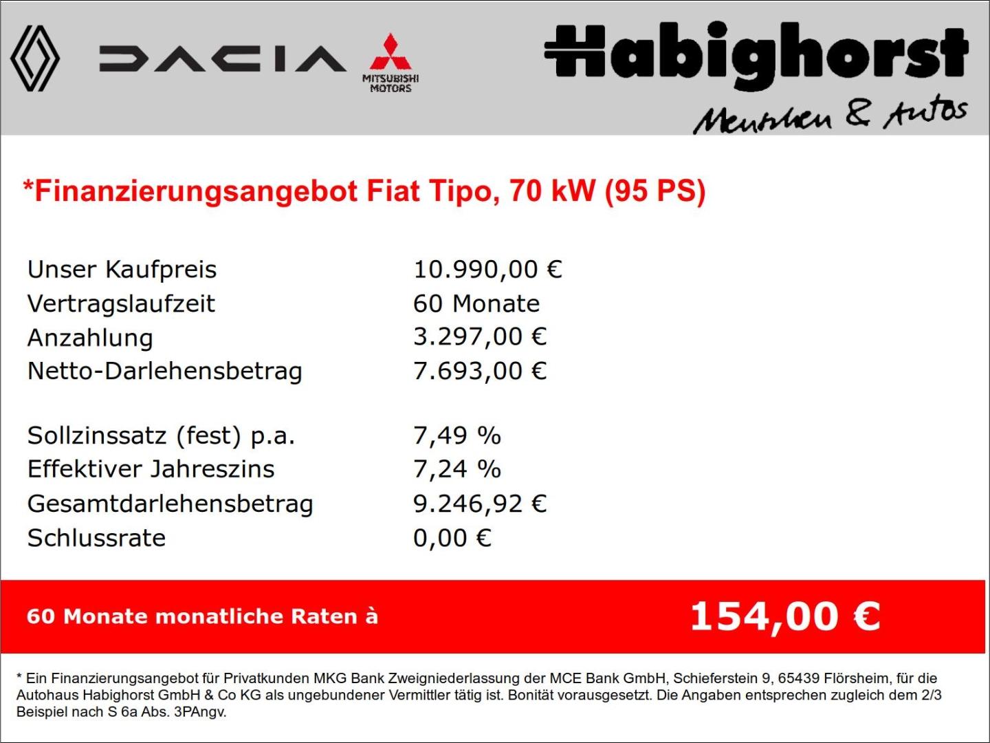 Fiat Tipo Street DAB SHZ Temp Berganfahrass. Klima