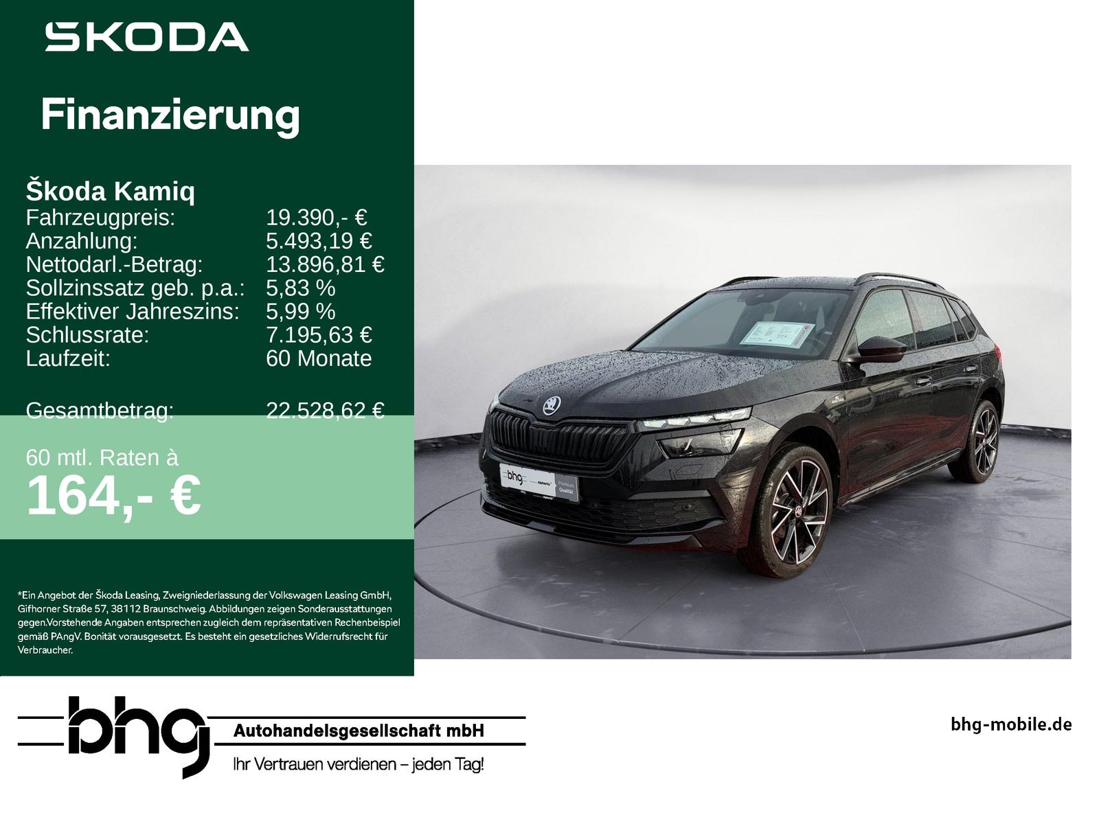 Skoda Kamiq 1,0 TSI 6-Gang Monte Carlo