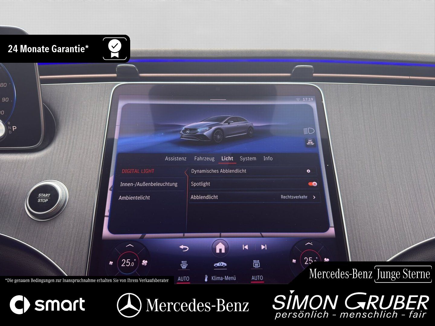 Fahrzeugabbildung Mercedes-Benz EQE 350 Edition AMG AHK WP Burm DigiL Mod 2024