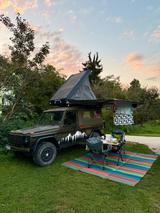 Mercedes-Benz Puch GE230 Oldtimer mit Dachzelt - gebrauchte Mercedes-Benz E 230 aus dem Jahr 1990