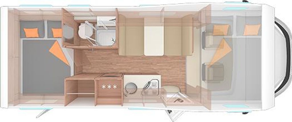 Weinsberg CaraHome 650 DG 4 Pakete, Markise, 4er FT Sat TV