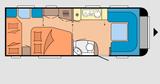 Hobby 650 KFU DeLuxe / Mover, Autark, Doppelstockbett - Hobby Deluxe