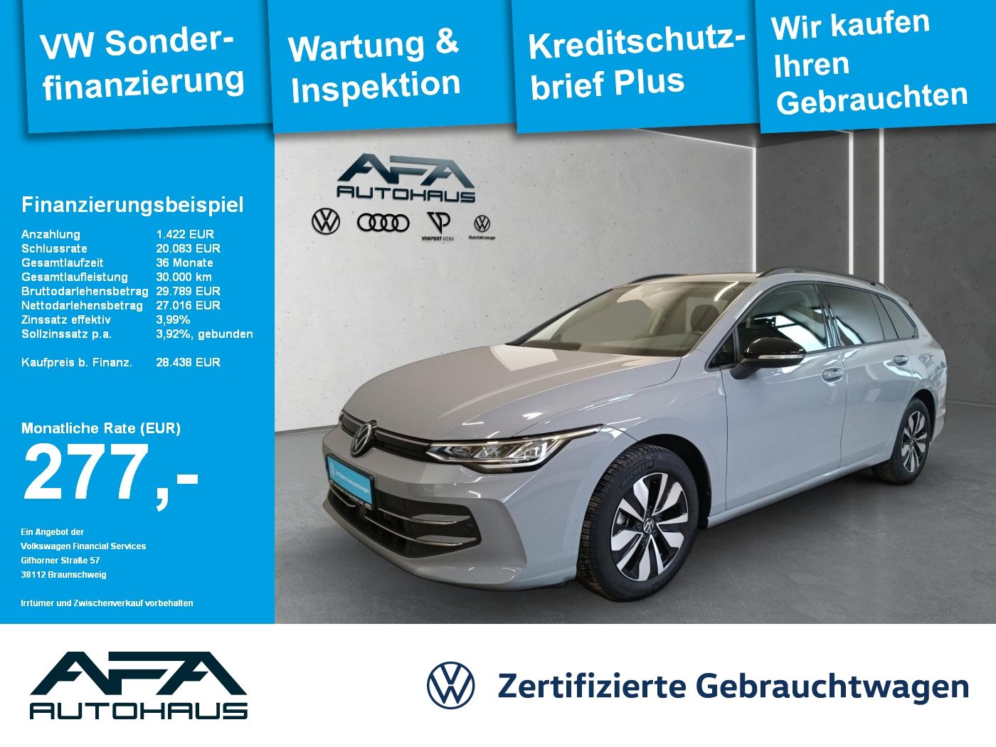 Volkswagen Golf VIII Var. 1.5 eTSI GOAL DSG LED*ACC*SHZ*APP