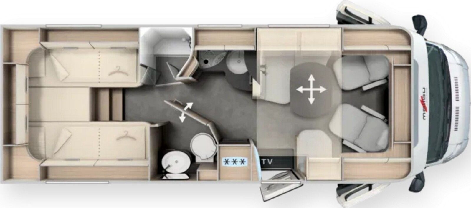 Fahrzeugabbildung Malibu T 450 RB LE lightweight MB TV Markise